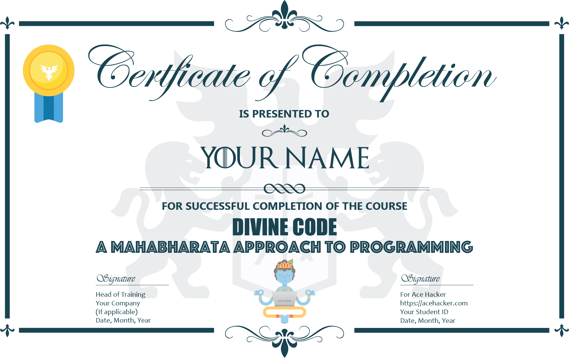 Certificate of Completion in Programming